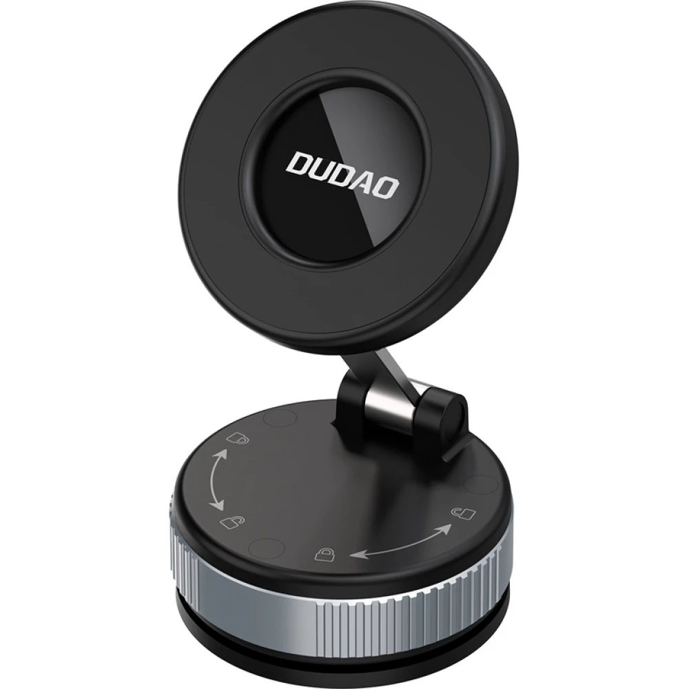 Dudao F24PRO MagSafe Auto Halterung mit Saugnapf für Windschutzscheibe oder Armaturenbrett - Schwarz
