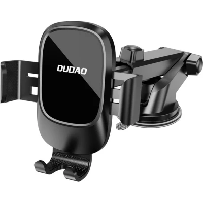 Dudao F5N+ support de t&eacute;l&eacute;phone pour voiture avec ventouse pour pare-brise ou tableau de bord - Noir