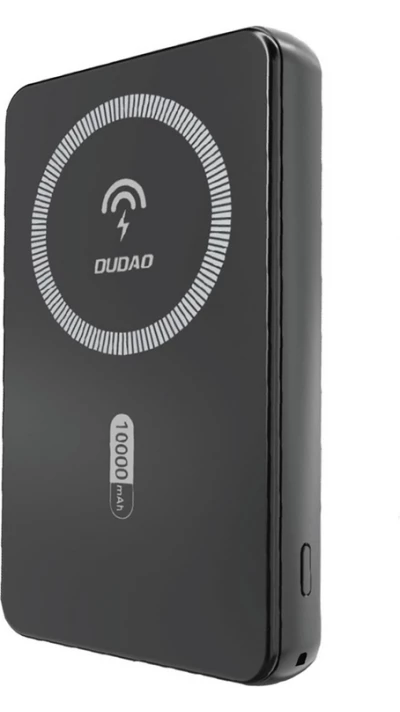 Dudao K14S batterie externe magn&eacute;tique 20W 5000mAh USB-A / USB-C - Noir