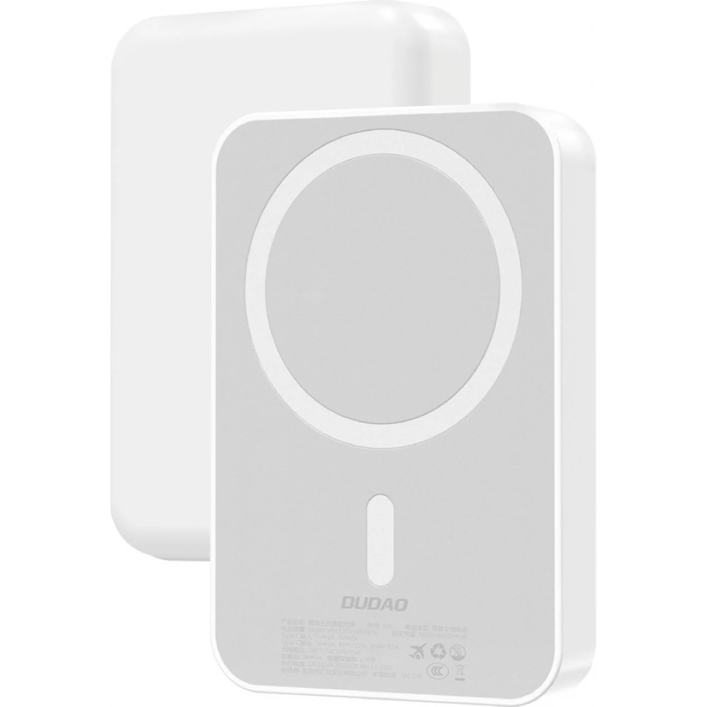 Dudao K26 10000mAh 20W batterie externe USB-A / USB-C Powerbank MagSafe - Blanc