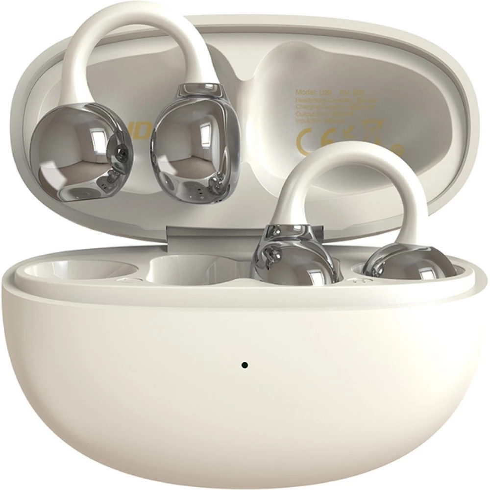 Dudao U20 TWS &eacute;couteurs sans fil Bluetooth autonomie de 30 heures - Blanc