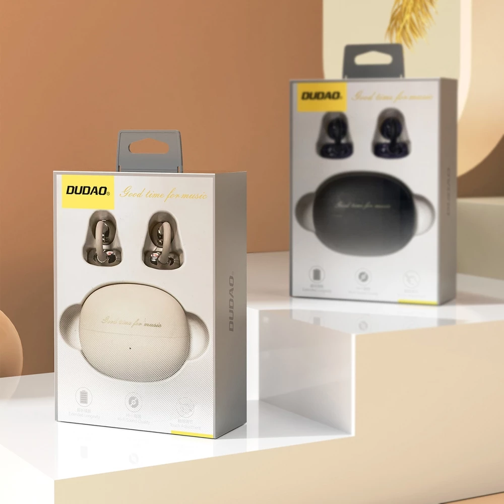 Dudao U20 TWS &eacute;couteurs sans fil Bluetooth autonomie de 30 heures - Blanc