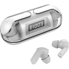 &Eacute;couteurs Bluetooth F80 Q26 Pro TWS avec &eacute;cran LED autonomie longue pour sport et jeu - Blanc