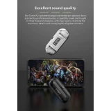 &Eacute;couteurs Bluetooth F80 Q26 Pro TWS avec &eacute;cran LED autonomie longue pour sport et jeu - Noir