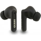 &Eacute;couteurs Bluetooth Guess PU 4G Script Logo ENC TWS assistant vocal et autonomie 16h - Noir