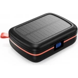 &Eacute;couteurs Bluetooth TWS &eacute;tanches avec panneau solaire et batterie externe 2500mAh BH-T05 - Noir