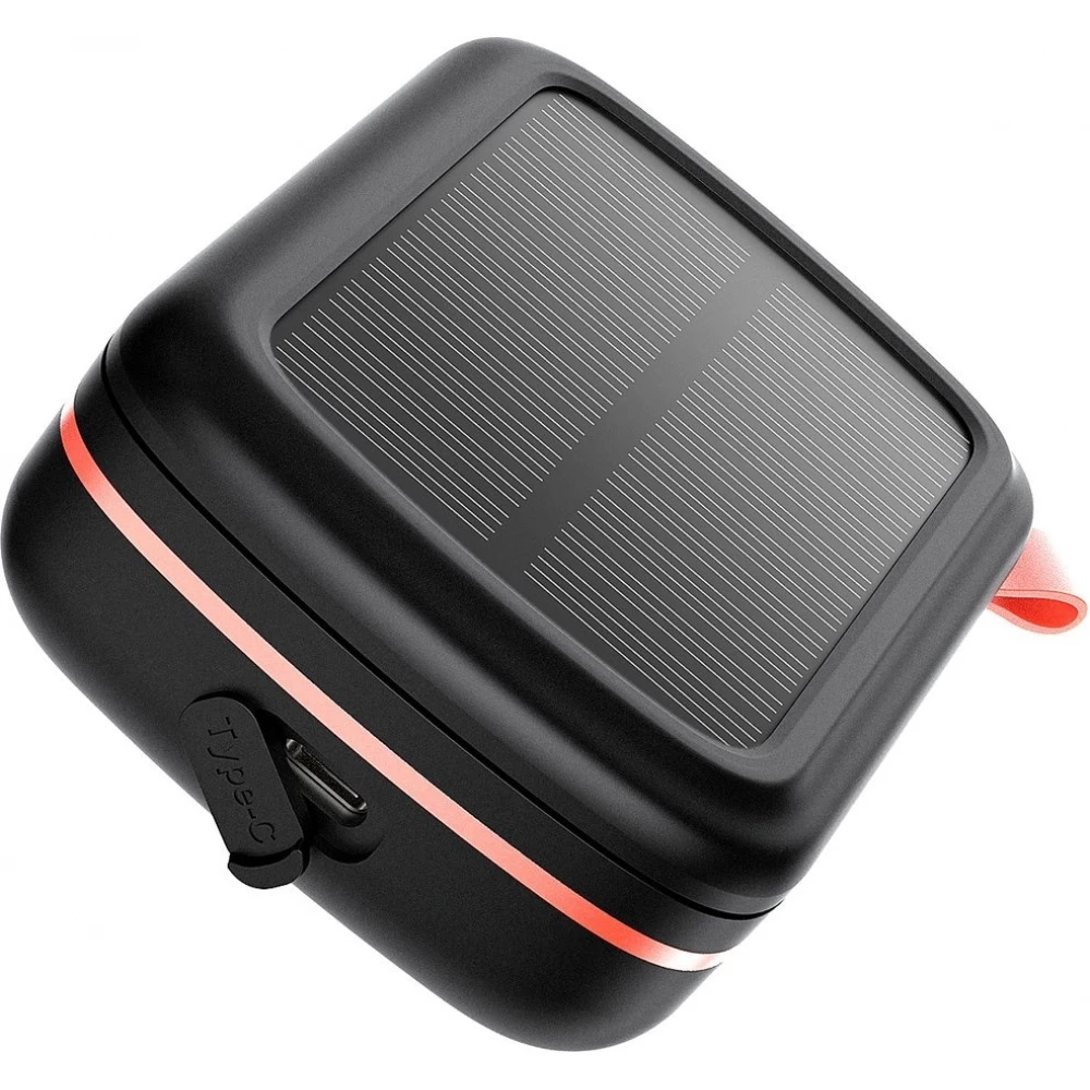 &Eacute;couteurs Bluetooth TWS &eacute;tanches avec panneau solaire et batterie externe 2500mAh BH-T05 - Noir