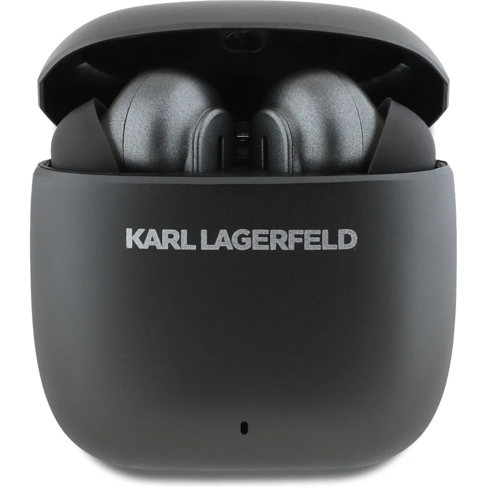&Eacute;couteurs sans fil Karl Lagerfeld ANC/ENC TWS - Bluetooth, r&eacute;duction de bruit, charge rapide et autonomie 24h - Noir