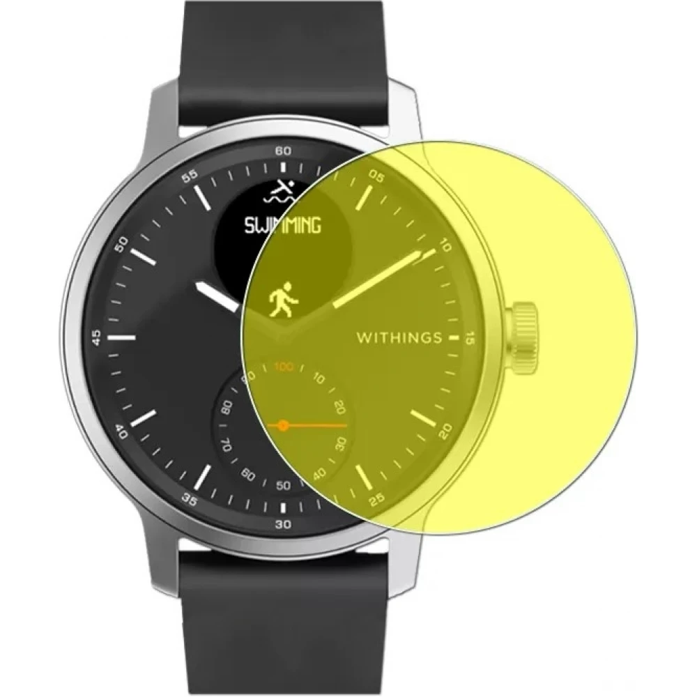 Film de protection d&rsquo;&eacute;cran en TPU souple anti-rayures pour Withings ScanWatch (42 mm) - Transparent