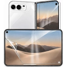 iPhone Duo Schutzfolie - Flexibler Bildschirmschutz aus Hydrogel TPU (Innenseite + Aussenseite)