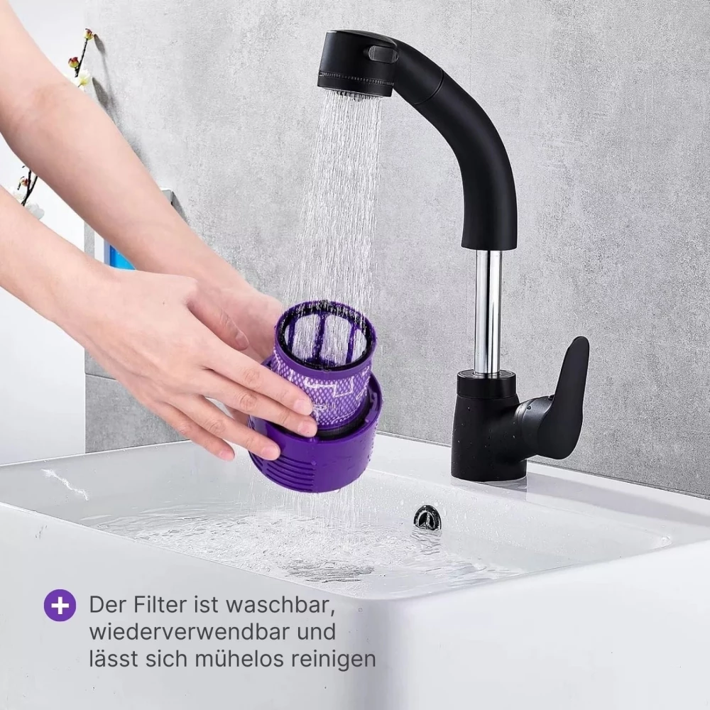 Filtre de rechange compatible pour aspirateur Dyson V10 - Violet