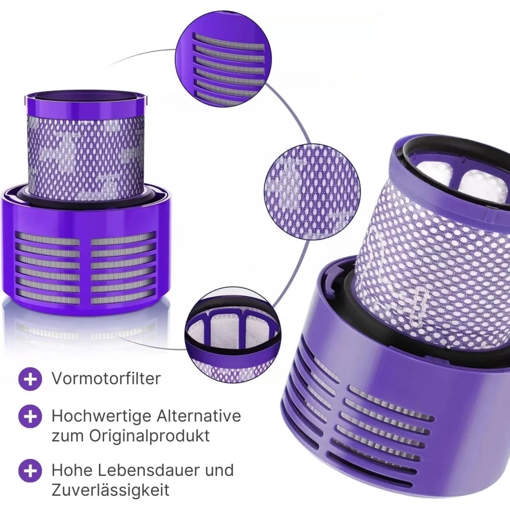 Filtre de rechange compatible pour aspirateur Dyson V10 - Violet
