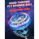 Fly spinning ball 360&deg; ballon volant lumineux &agrave; induction magique rotatif intelligent pour enfants - Bleu