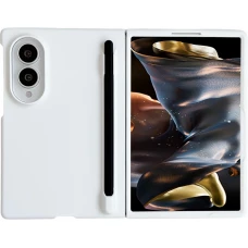 Coque Samsung Galaxy Z Fold8 - Fold Pen protection rigide avec stylet tactile int&eacute;gr&eacute; - Blanc