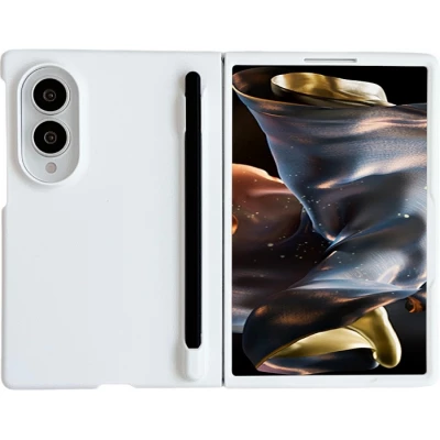 Coque Samsung Galaxy Z Fold8 - Fold Pen protection rigide avec stylet tactile int&eacute;gr&eacute; - Blanc