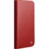 iPhone Air Case Hülle - Qialino Flip Matt Wallet Echtleder - Rot