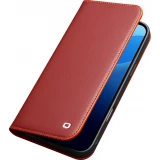 iPhone Air Case Hülle - Qialino Flip Matt Wallet Echtleder - Rot