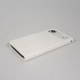 Fourre iPhone Air - Premium Flip cuir lisse porte-cartes - Blanc