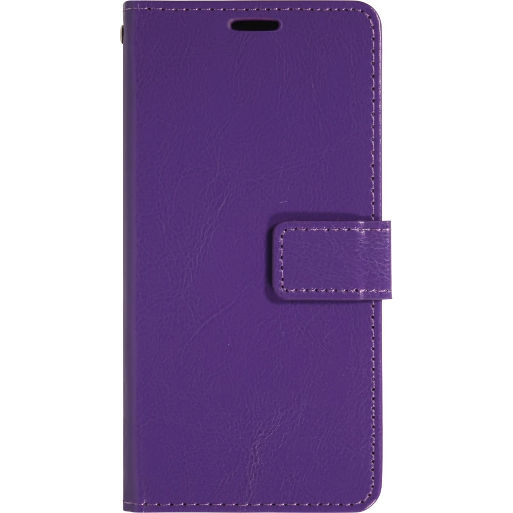 Fourre iPhone Air - Premium Flip cuir lisse porte-cartes - Violet