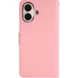 Hülle iPhone 17 - Premium Flip Leder Tasche - Hellrosa