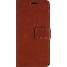 Hülle iPhone 17 Pro Max - Premium Flip Leder Tasche - Braun