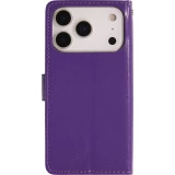 Hülle iPhone 17 Pro Max - Premium Flip Leder Tasche - Violett