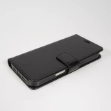 iPhone 17 Pro Case Hülle - Premium Flip Leder Tasche - Schwarz