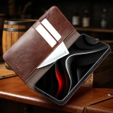 Fourre Samsung Galaxy S26 Ultra - Flip Qialino cuir véritable avec fermeture magnétique - Noir