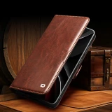 Fourre Samsung Galaxy S26 Ultra - Flip Qialino cuir véritable avec fermeture magnétique - Noir