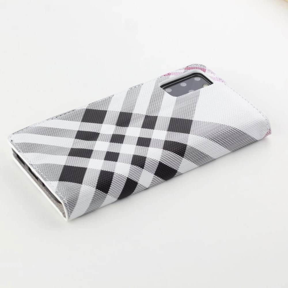 Hülle Samsung Galaxy S26 Ultra - Flip Lines - Weiss