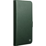 Fourre Samsung Galaxy S26 Ultra - Flip Qialino cuir véritable mat avec fermeture magnétique - Vert mat