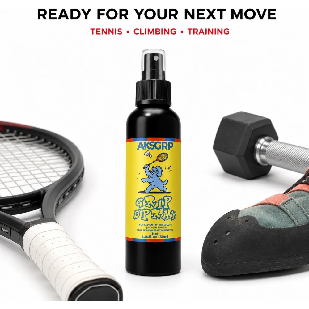 Grip Spray antid&eacute;rapant pour sports (padel, tennis, badminton, squash, fitness, golf) - 30 ml