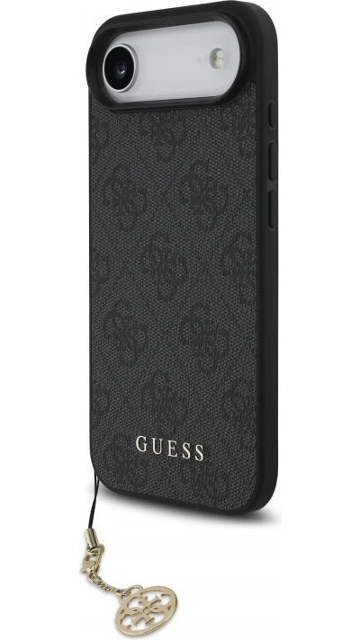iPhone Air Case Hülle - Guess 4G Charm Elegante Schutz Raffiniertes Design Trendaccessoire - Grau