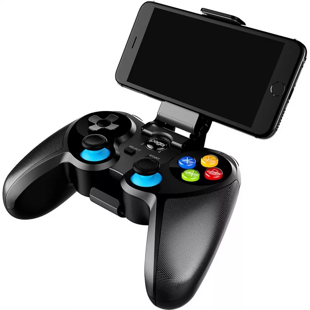 iPega 9157 Bluetooth 5.0 Connected Controller (iOS, Android, Windows) mit Telefonhalterung - Schwarz