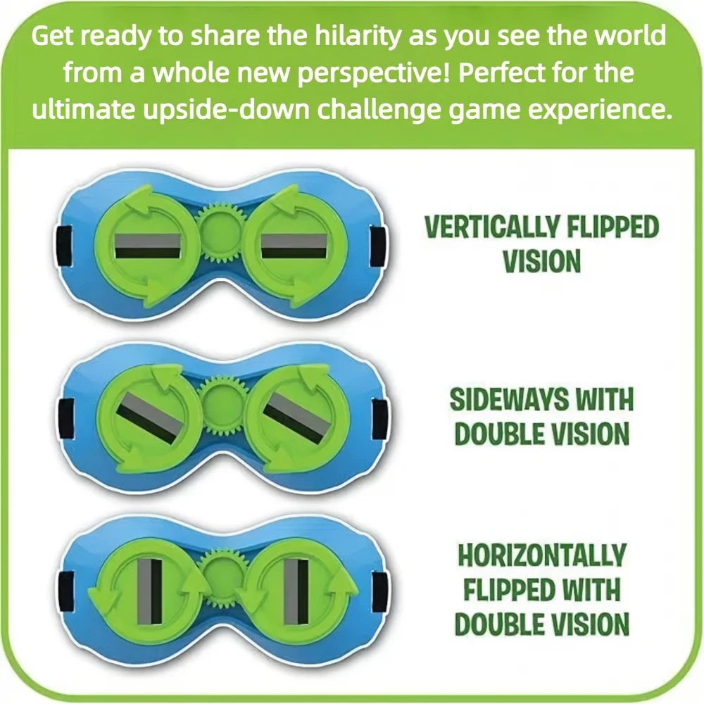 Jeu de soci&eacute;t&eacute; Vision Impossible avec lunettes &agrave; vision invers&eacute;e d&eacute;fis amusants et jeu d&rsquo;adresse en plein air