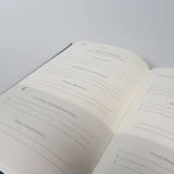 Elegantes Gratitude Journal Tag und Nacht - Stoffnotizbuch mit inspirierenden Zitaten - Grün