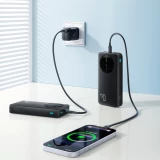 Joyroom JR-PBF14 Pro Powerbank 3 en 1 avec capacit&eacute; de 20000mAh 22.5W clean Design 2x USB-A 2.4 & 1x USB-C (In+Out) - Noir