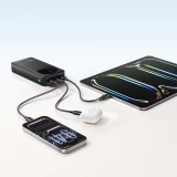 Joyroom JR-PBF14 Pro Powerbank 3 en 1 avec capacit&eacute; de 20000mAh 22.5W clean Design 2x USB-A 2.4 & 1x USB-C (In+Out) - Noir