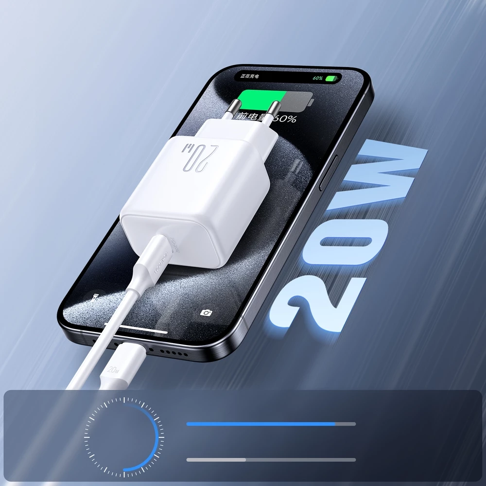 Joyroom JR-TCF20 chargeur rapide et compact USB-C PD 20W - Blanc