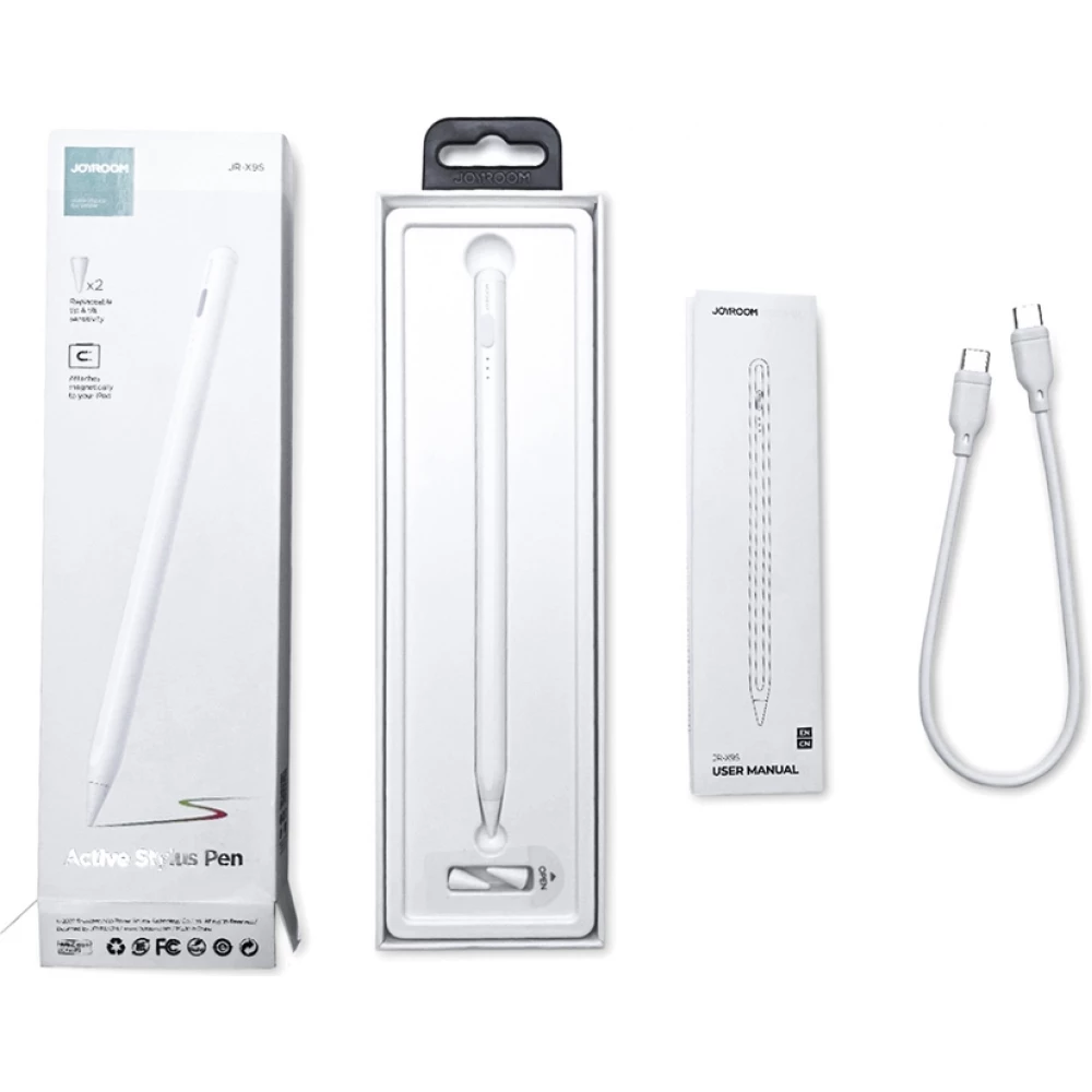 Joyroom JR-X9 Aktiver Stylus Pen f&uuml;r Touchscreens - Pr&auml;zises und ergonomisches Zubeh&ouml;r - Wei&szlig;
