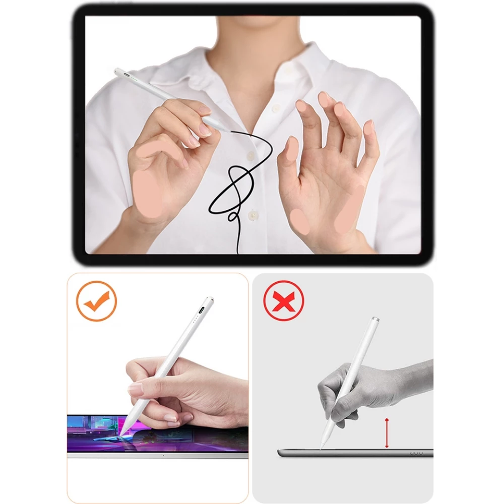 Joyroom JR-X9 Aktiver Stylus Pen f&uuml;r Touchscreens - Pr&auml;zises und ergonomisches Zubeh&ouml;r - Wei&szlig;