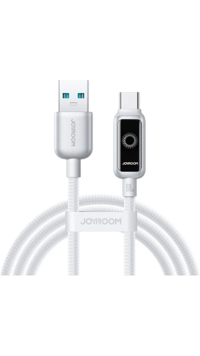 Joyroom S-A55 StarFlight câble charge rapide USB-A vers USB-C 66W (1.2m) - Blanc