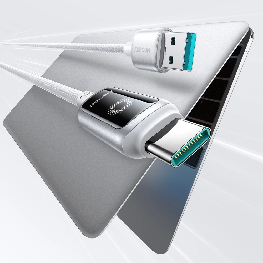 Joyroom S-A55 StarFlight câble charge rapide USB-A vers USB-C 66W (1.2m) - Blanc