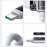 Joyroom S-A55 StarFlight câble charge rapide USB-A vers USB-C 66W (1.2m) - Blanc