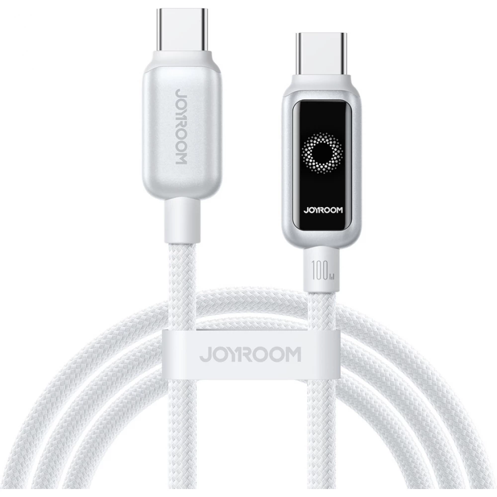 Joyroom S-A55 StarFlight câble charge rapide USB-C vers USB-C 100W (1.2m) - Blanc