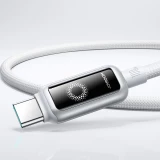 Joyroom S-A55 StarFlight câble charge rapide USB-C vers USB-C 100W (1.2m) - Blanc