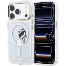 iPhone 18 Pro Max / 17 Pro Max Case H&uuml;lle - Karl Lagerfeld Choupette Peekaboo MagSafe Elegante und Schutz - Transparent