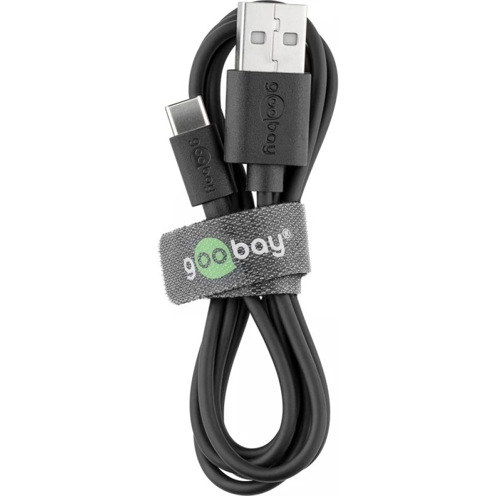 Kit chargeur Goobay 5W USB-C adaptateur secteur avec câble USB-C (1m) - Noir