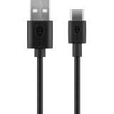 Kit chargeur Goobay 5W USB-C adaptateur secteur avec câble USB-C (1m) - Noir