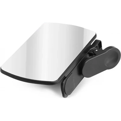 Kit miroir r&eacute;fl&eacute;chissant pour smartphone avec clip cam&eacute;ra pince de r&eacute;flexion et chiffon de nettoyage - Noir